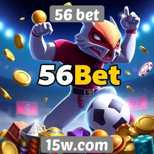 Variedade de jogos disponíveis na plataforma 56 bet